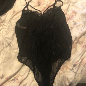 Black body suit lingerie